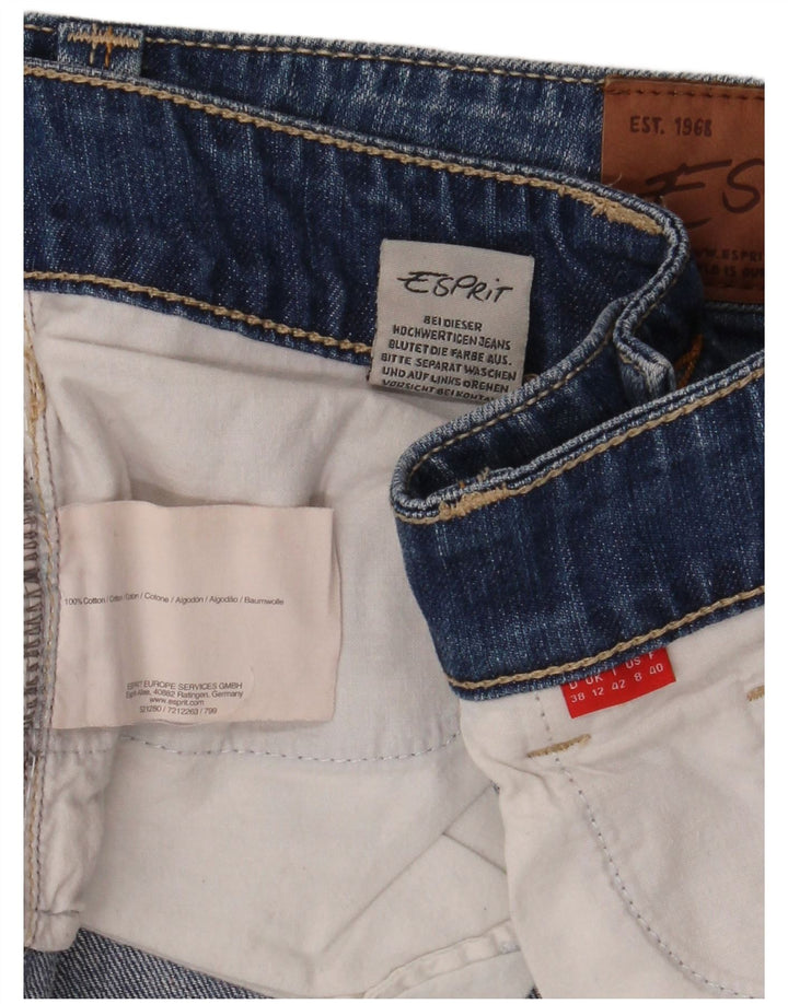 Fusta de blugi pentru femei Esprit UK 12 Medium W32 Bumbac albastru