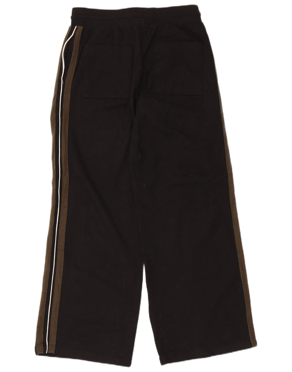 Pantaloni de trening pentru femei Marks & Spencer UK 14, largi, negru, viscoză cu dungi