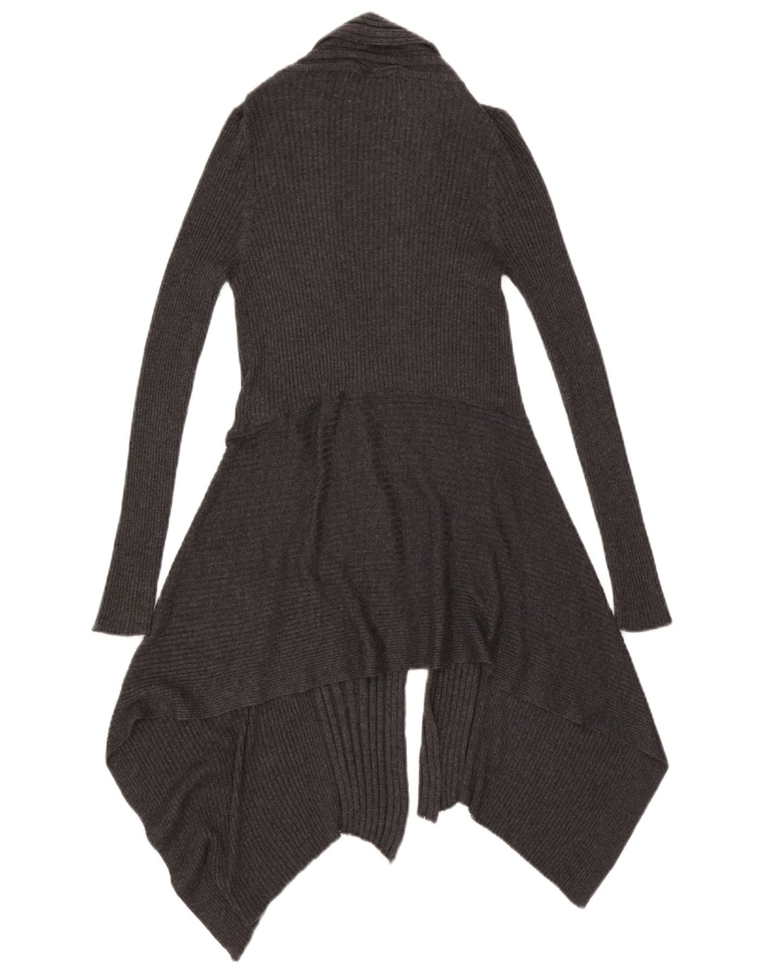 Pulover cardigan asimetric pentru femei Marks & Spencer UK 10 mic gri