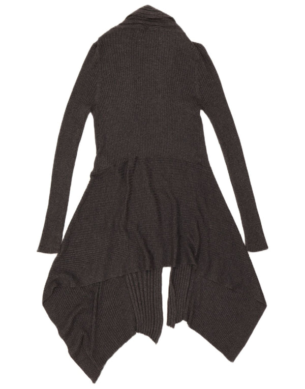 Pulover cardigan asimetric pentru femei Marks & Spencer UK 10 mic gri