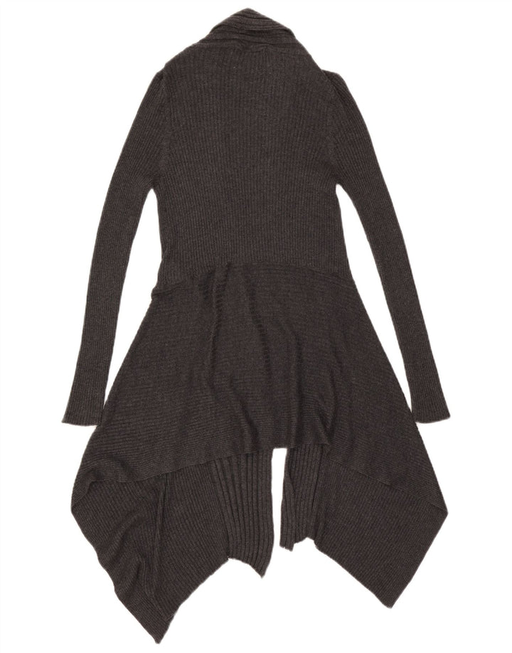 Pulover cardigan asimetric pentru femei Marks & Spencer UK 10 mic gri