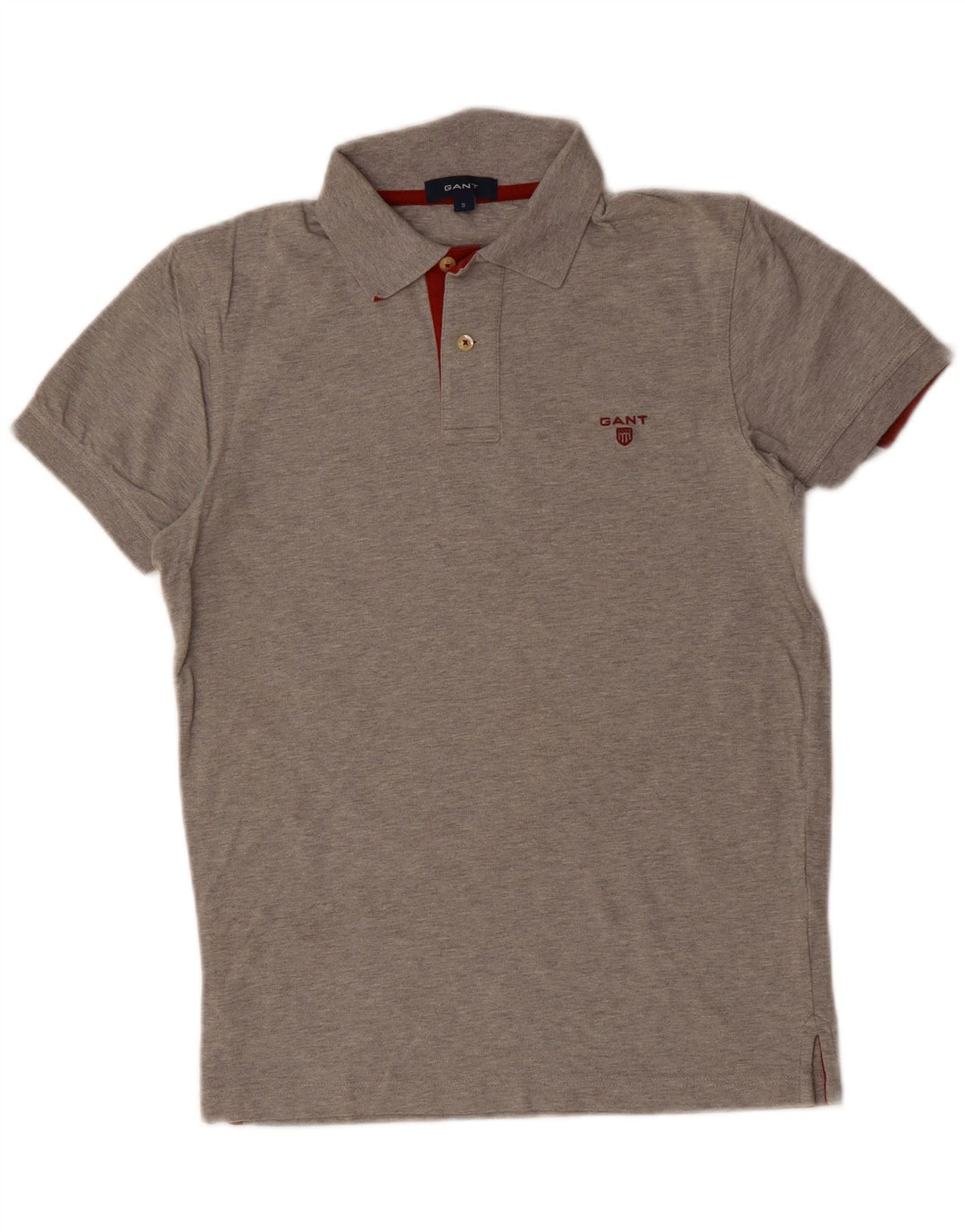 GANT Mens Polo Shirt Small Grey Cotton