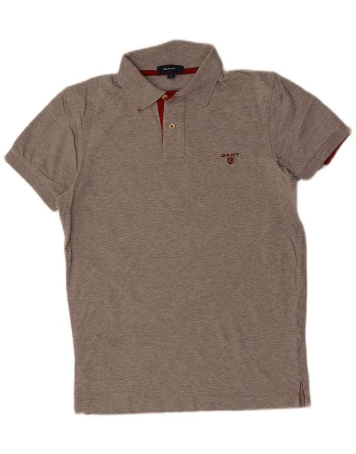 GANT Mens Polo Shirt Small Grey Cotton