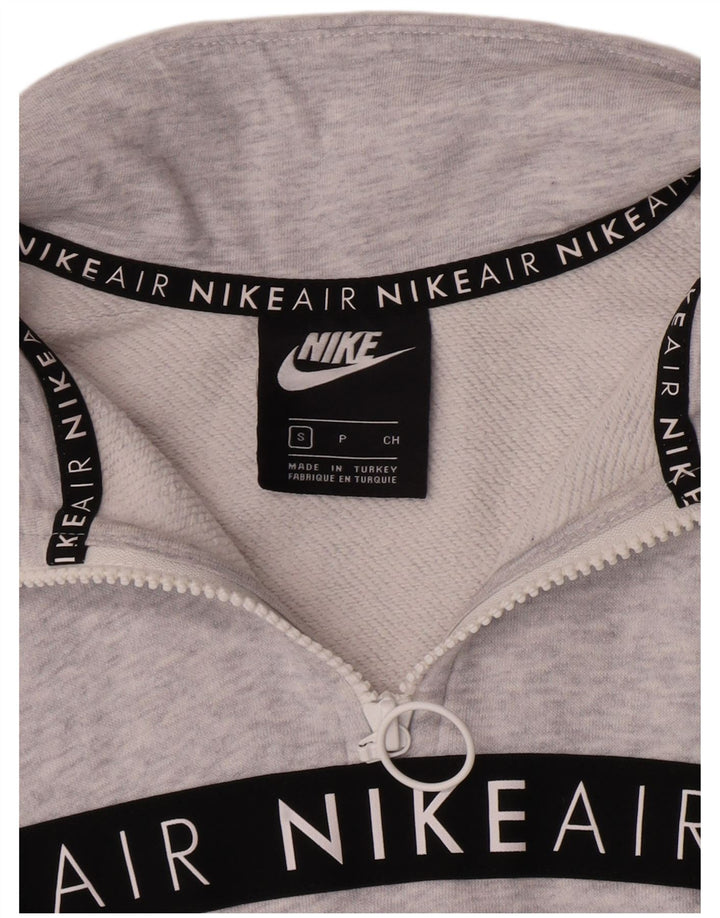 Pulover Nike Crop Graphic pentru femei UK 10 Mic, gri cu pete
