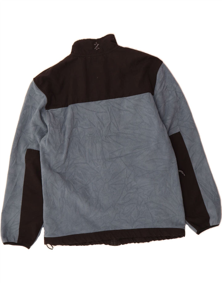 IZOD Mens Fleece Jacket UK 40 Large Blue Colourblock Polyester Vintage Izod and Second-Hand Izod from Messina Hembry 