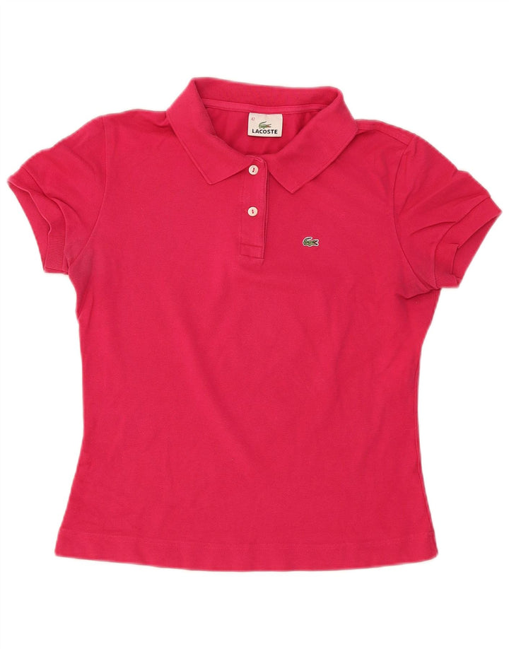 Tricou polo Lacoste pentru femei Mărimea 42 Bumbac roz mare