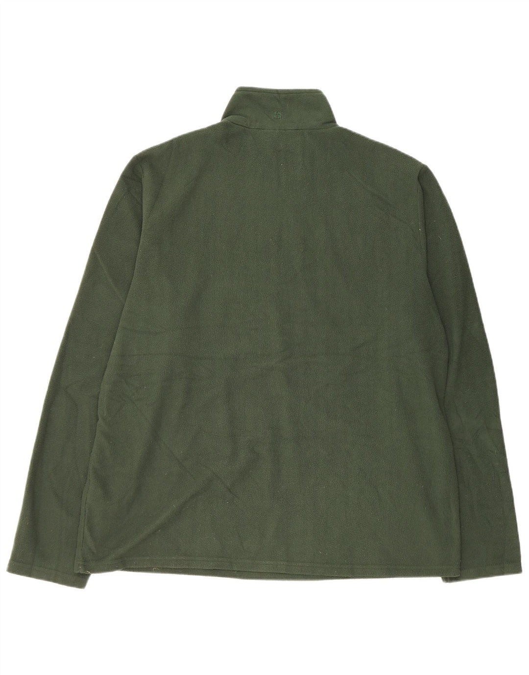 Pulover pentru bărbați Mountain Warehouse, cu fermoar și gât, poliester verde XL