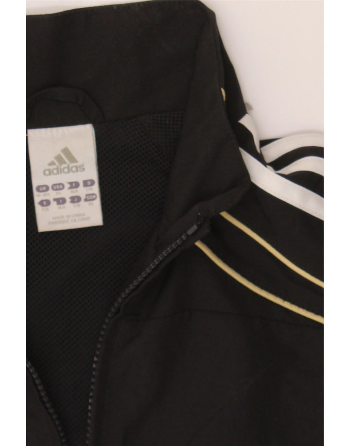 ADIDAS Boys Graphic Tracksuit Top Jacket 15-16 Years Black Polyester Vintage Adidas and Second-Hand Adidas from Messina Hembry 