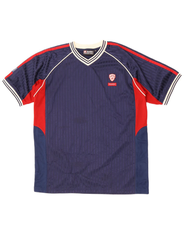 Tricou Bărbați Lotto Top Mediu Bleumarin Poliester Bloc de culoare