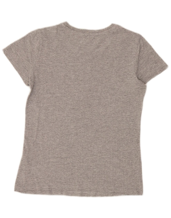 Tricou grafic Adidas pentru femei Top UK 10 Small Gri Bumbac Sport