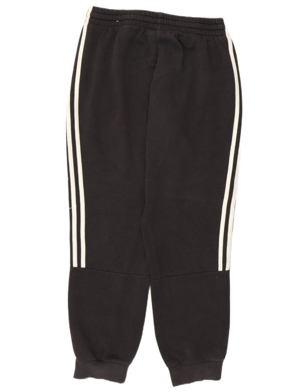 Pantaloni de trening ADIDAS pentru femei Joggeri UK 12 Bumbac mediu negru