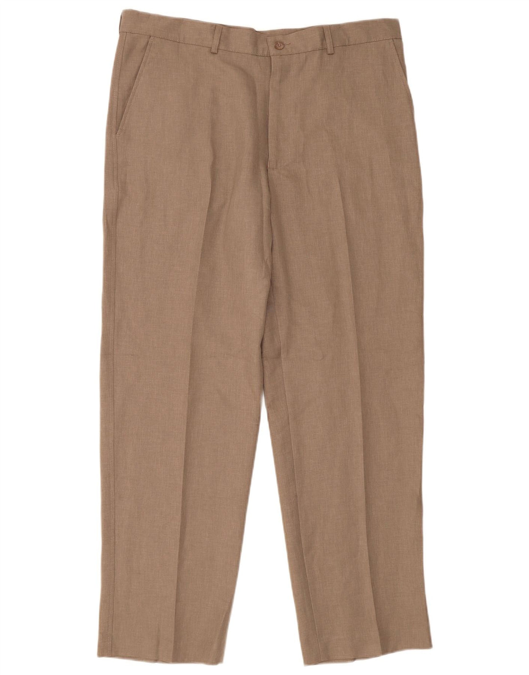 Farah Pantaloni Chino Drepți Bărbați L38 L31 Poliester Bej