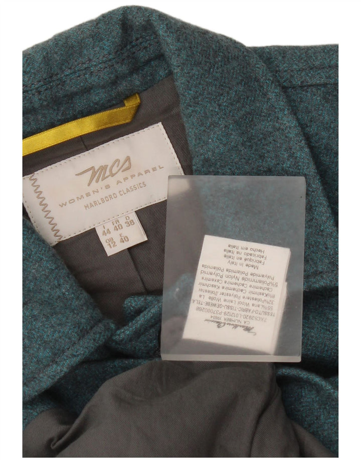 Jachetă pentru femei Marlboro Classics UK 12 Lână albastră medie