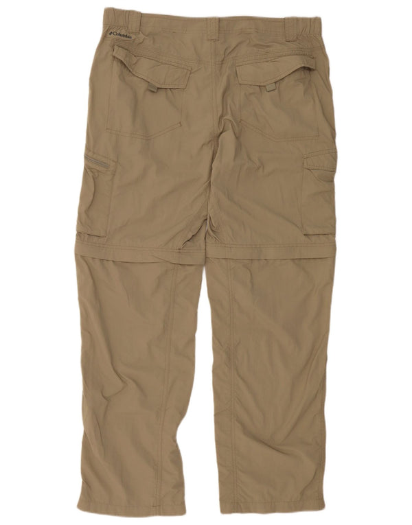 COLUMBIA Pantaloni cargo dritti Omni-Shade pentru bărbați W38 L32, bej, nailon