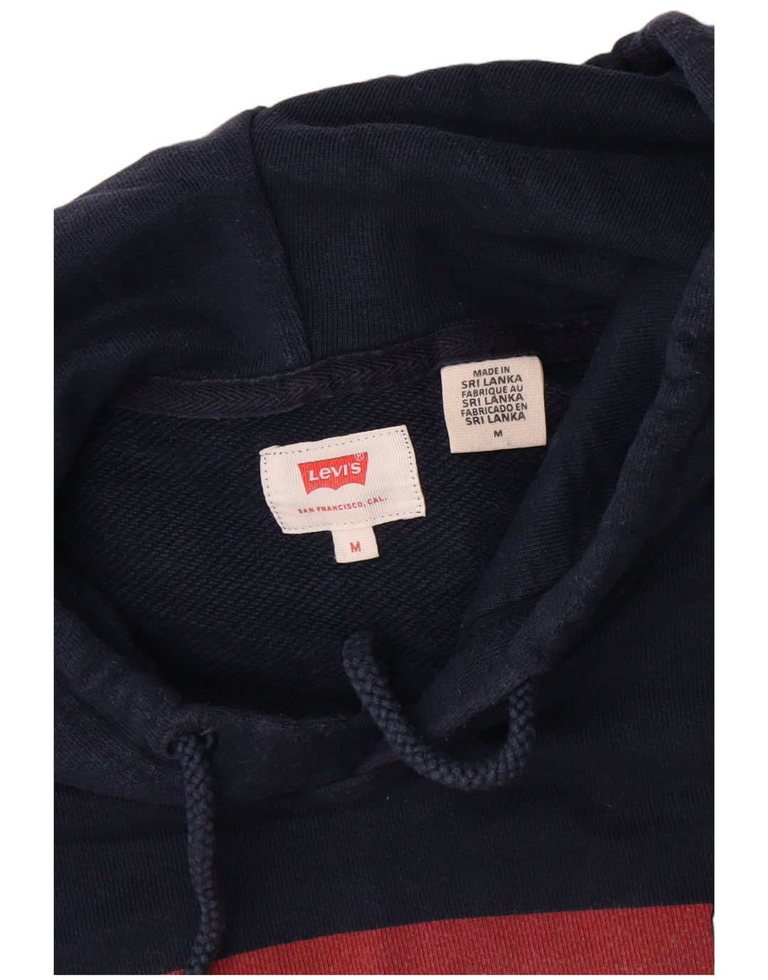 Pulover Levi's pentru bărbați cu capota cu grafică, bumbac, albastru bleumarin mediu