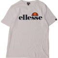 Tricou cu grafic pentru femei Ellesse, UK 14, bumbac alb mediu