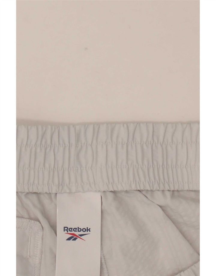 Pantaloni scurți sport cargo pentru bărbați Reebok, mari, alb, din poliester