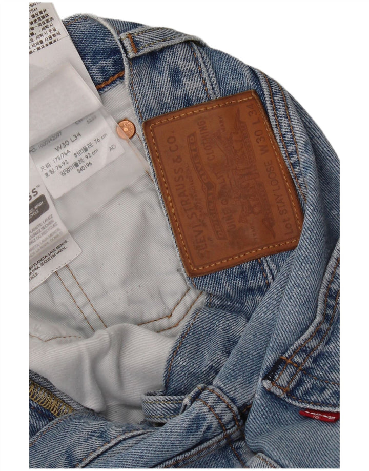 Blugi largi pentru femei Levi's W30 L34 Bumbac albastru