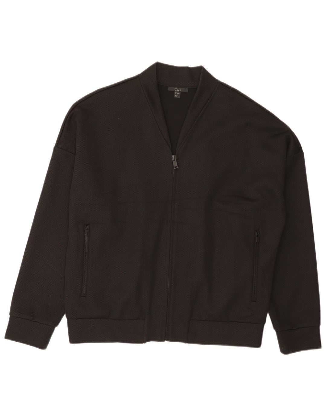 Bomber Jacket pentru bărbați Cos UK 36 Small Black Viscose