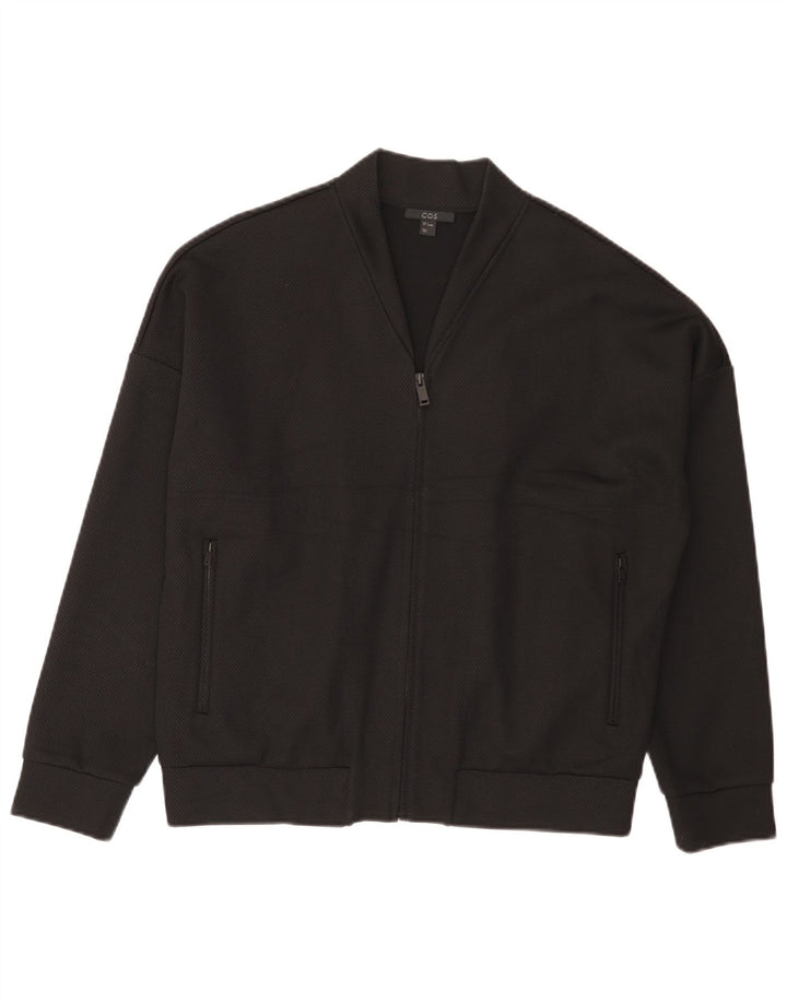 Bomber Jacket pentru bărbați Cos UK 36 Small Black Viscose