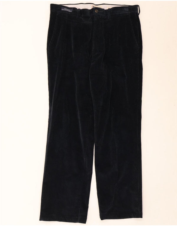 Pantaloni drepti din catifea pentru bărbați Marks & Spencer, Blue Harbour, L34 L29 bleumarin