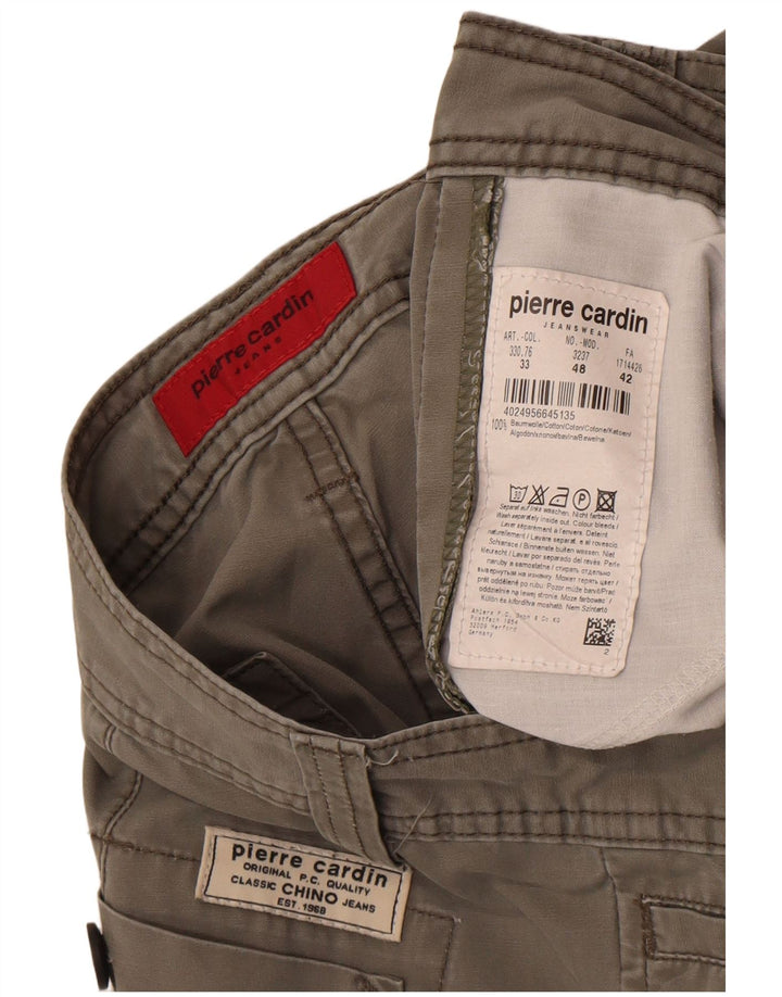 Bermudă pentru bărbați Pierre Cardin Cargo W33, bumbac gri mediu