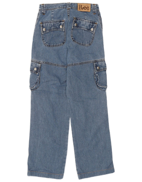 Blugi drepti cargo pentru femei Lee W27 L27 Bumbac albastru