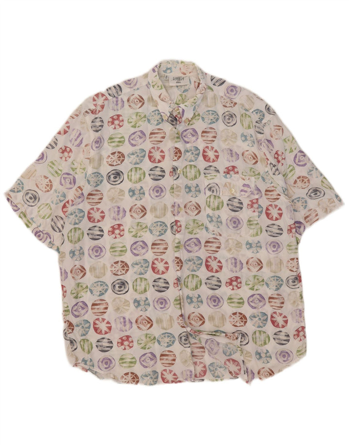 Cămașă cu mânecă scurtă pentru bărbați Giunco Mărimea 42 16 1/2 mare, multicoloră, geometrică