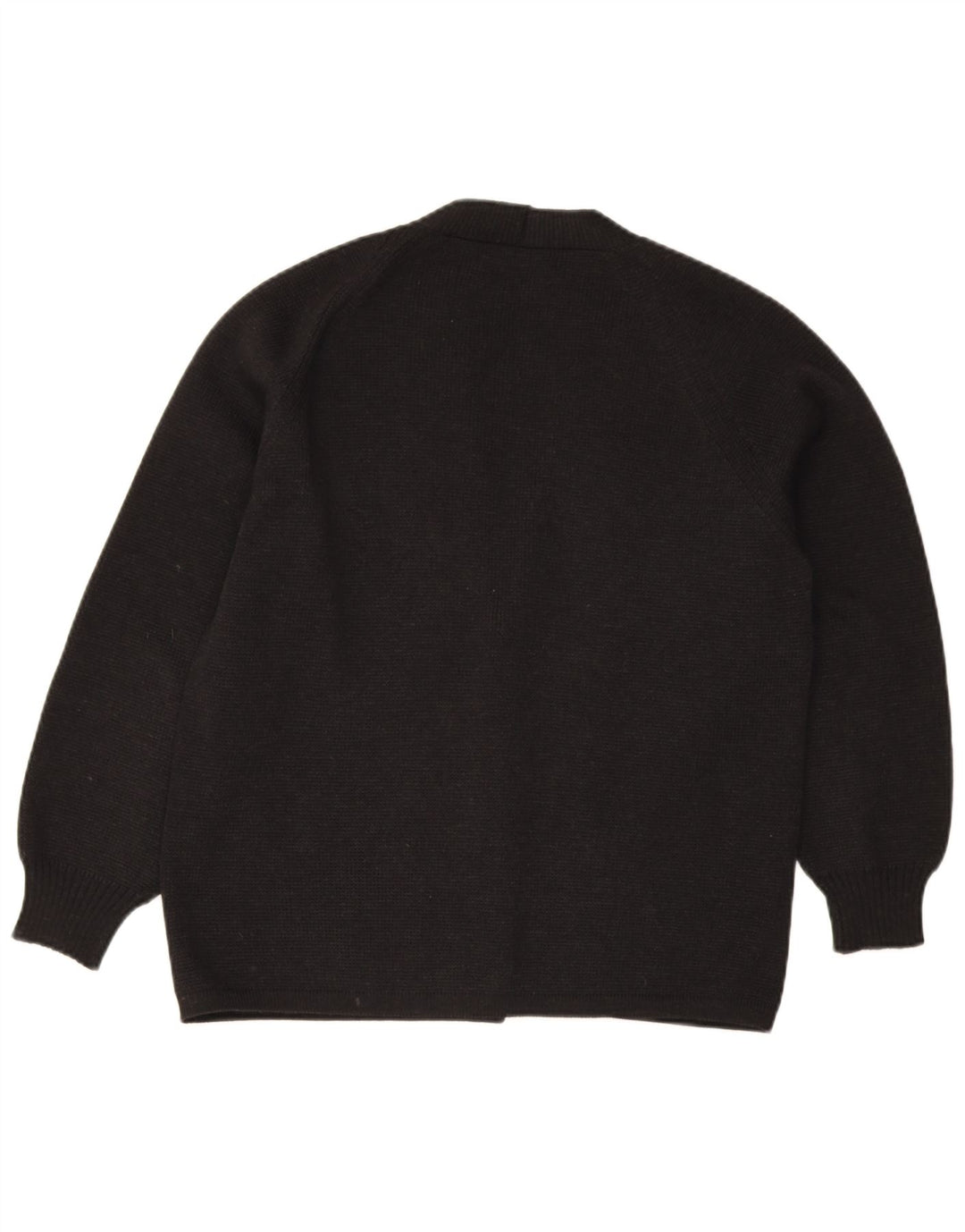 Anfor Pulover cardigan bărbătesc din piele intoarsa EU 48 Medium Black Colorblock piele intoarsa