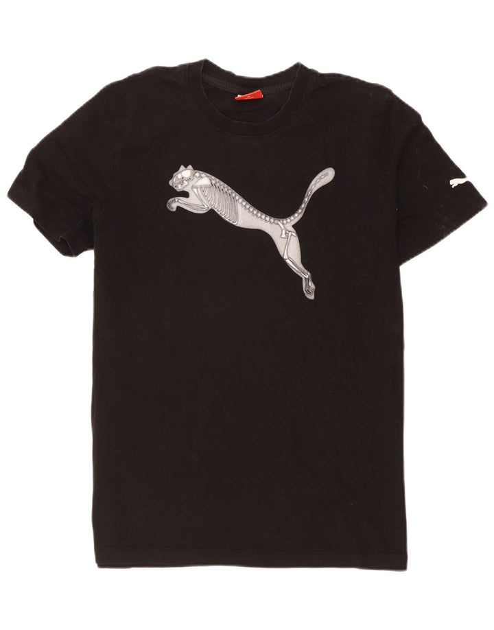Tricou grafic Puma pentru bărbați Top mediu negru Colorblock