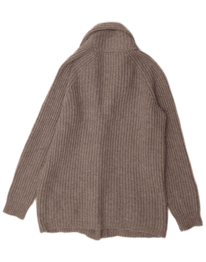Topshop Pulover cardigan supradimensionat pentru femei UK 8 Small Gri Acrilic