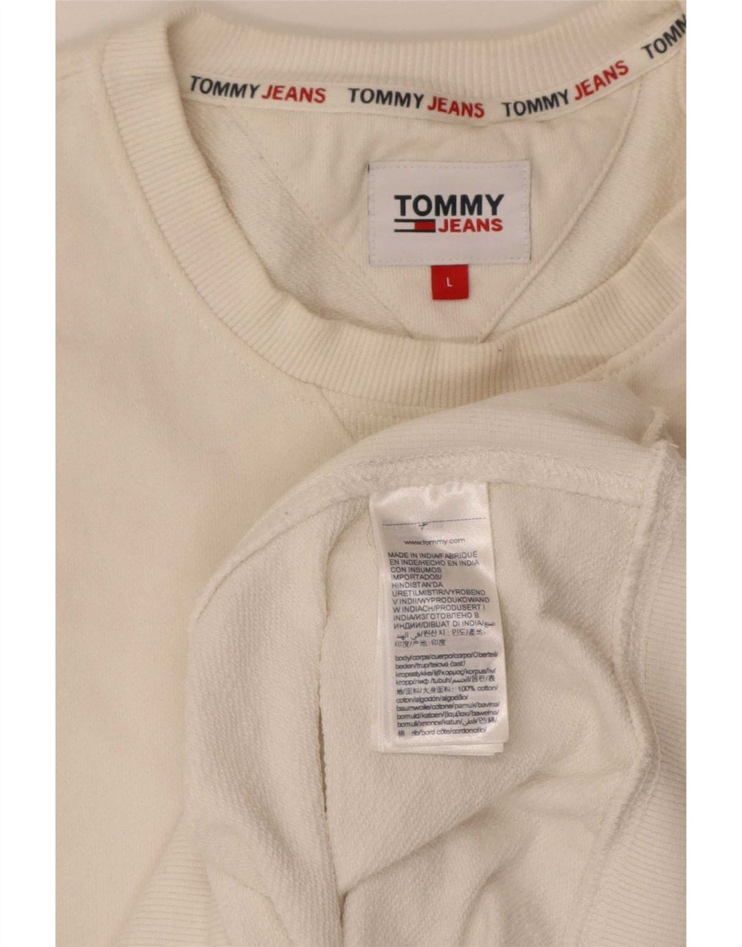 Hanorac pentru bărbați Tommy Hilfiger, cu croiala normală, mare, alb