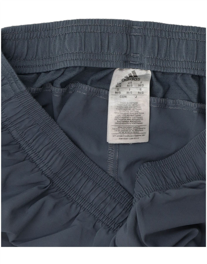 Pantaloni scurți sport Adidas pentru femei UK 12 Medium Blue Poliester