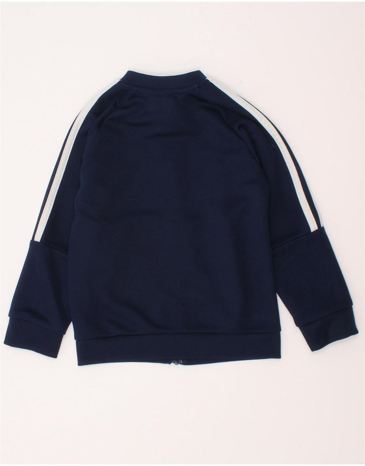 Jachetă de top pentru trening Adidas băieți 7-8 ani poliester bleumarin