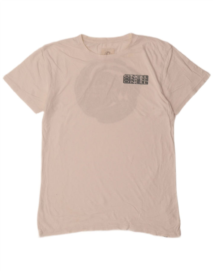 Tricou grafic O'Neill pentru bărbați Top mediu din bumbac alb