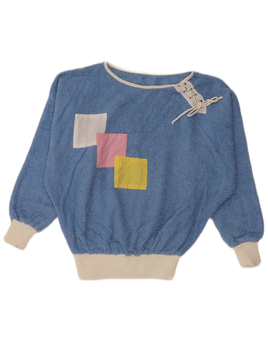 VINTAGE Pulover cu gât de barcă pentru femei UK 16, mare, albastru