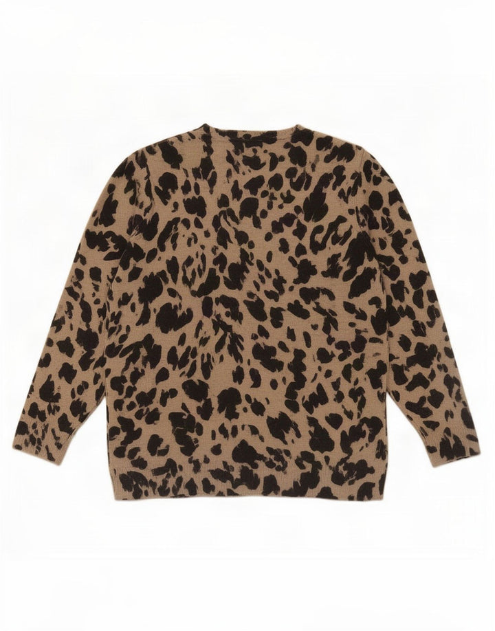 Pulover pentru femei Marks & Spencer cu decolteu triplu UK 12 Medium Bej