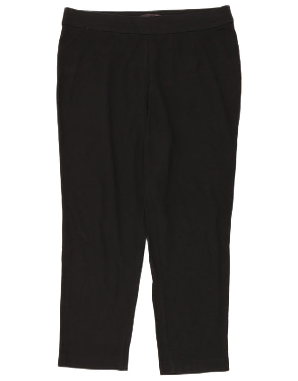 Marks & Spencer Pantaloni casual conici pentru femei UK 16 Large W34 L26 Negru