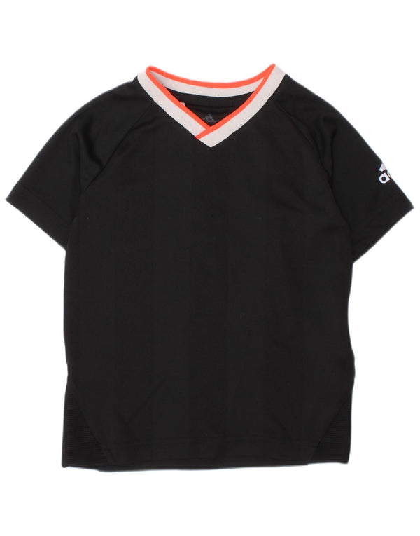 Tricou Climalite ADIDAS pentru băieți Top 4-5 ani Poliester negru mic