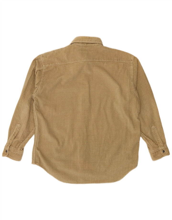 Cămașă pentru bărbați ENERGIE din velur XL Bej