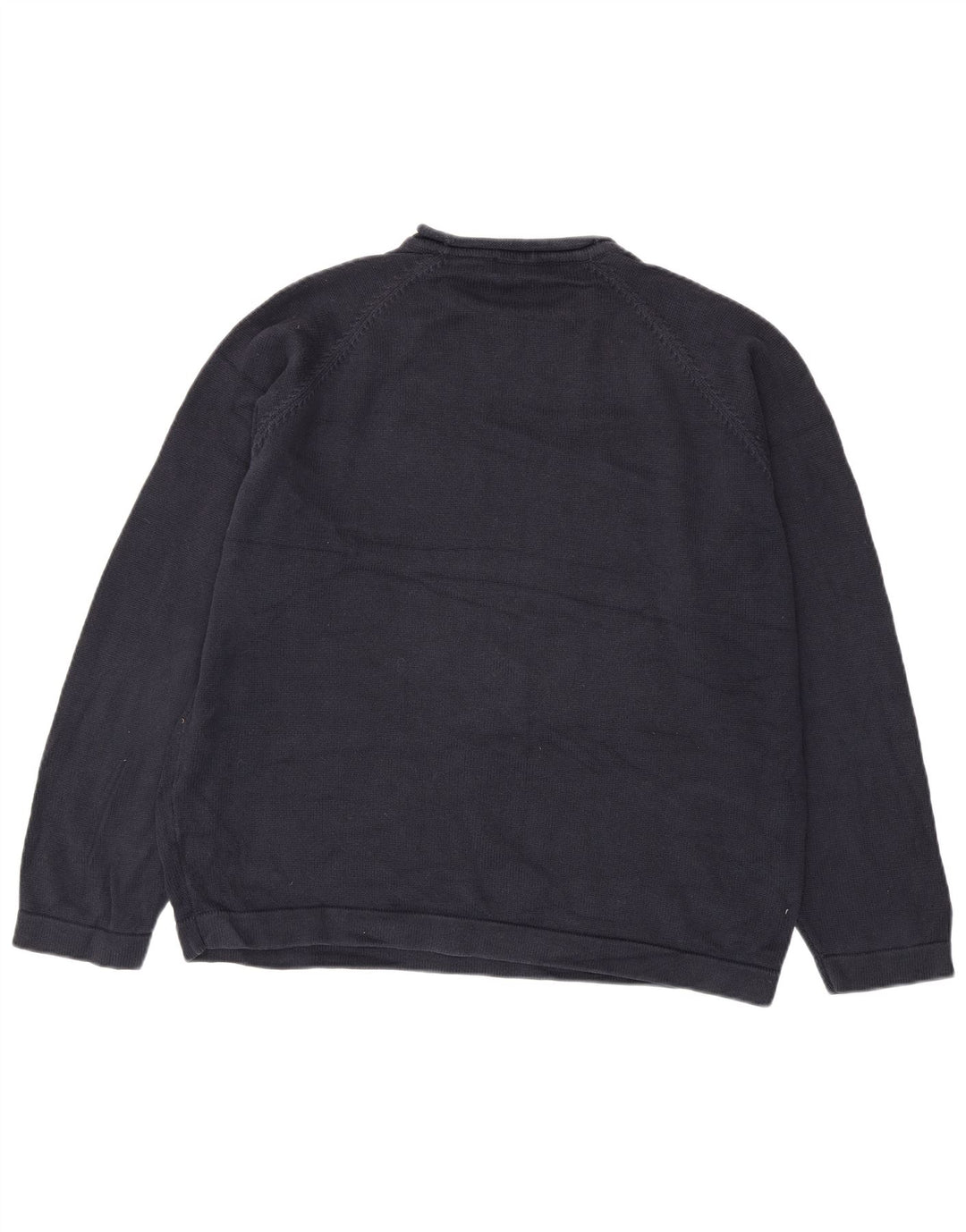 Pulover pentru bărbați Marks & Spencer, cu gât crew, 2XL, bumbac bleumarin
