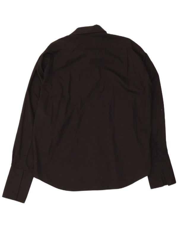 Cămașă formală pentru bărbați Yves Saint Laurent Mărimea 43 17 XL Bumbac negru