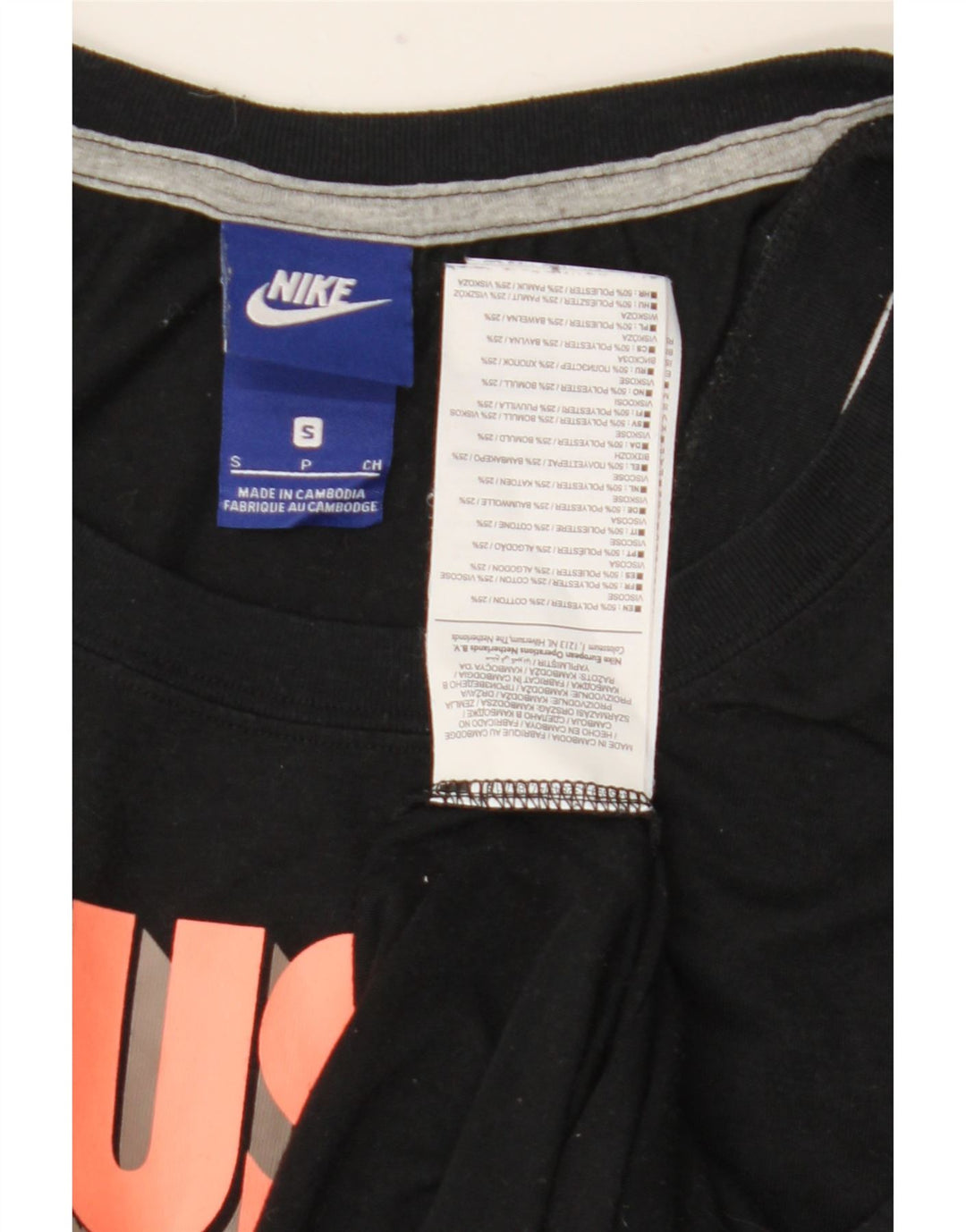 Vesta grafică pentru femei Nike UK 10 Poliester negru mic