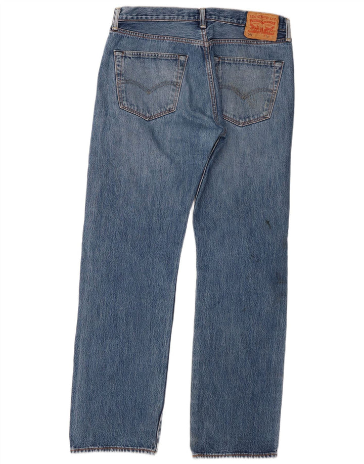 Blugi Levi's 501 Straight pentru bărbați W34 L32 Bumbac albastru