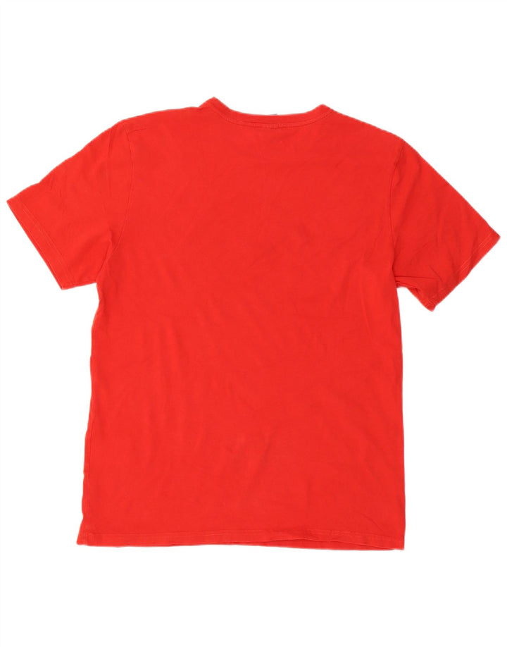 Tricou grafic North Sails pentru bărbați, cu croiala normală, top, bumbac roșu mediu