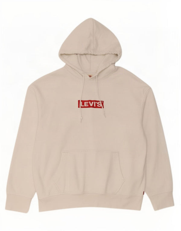 Pulover Levi's pentru bărbați, cu grafică relaxată, din bumbac alb