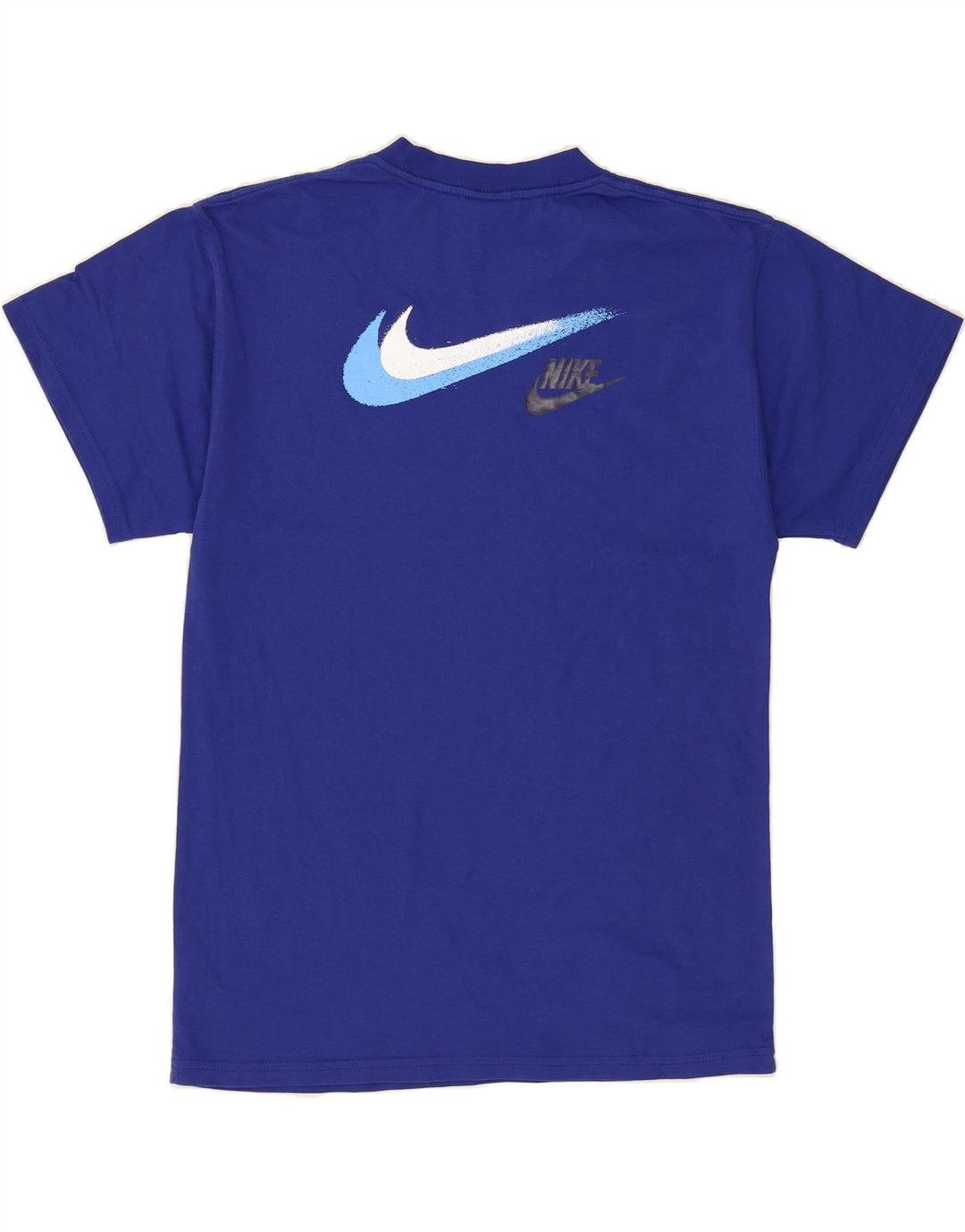 NIKE Mens Graphic T-Shirt Top Small Blue Cotton Vintage Nike and Second-Hand Nike from Messina Hembry 