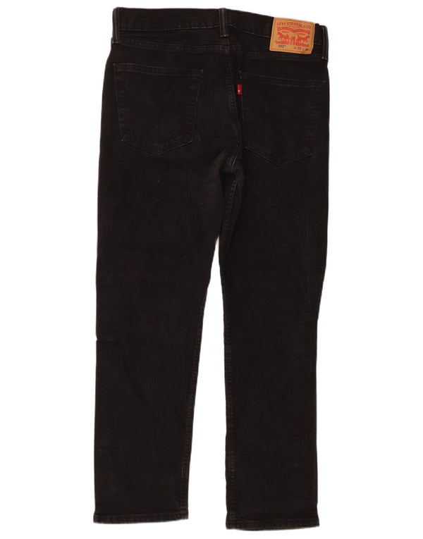Blugi drepti pentru bărbați Levi's 502 W33 L27 bumbac negru