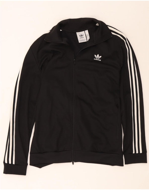 Jachetă de trening pentru femei Adidas UK 16 Poliester negru mare