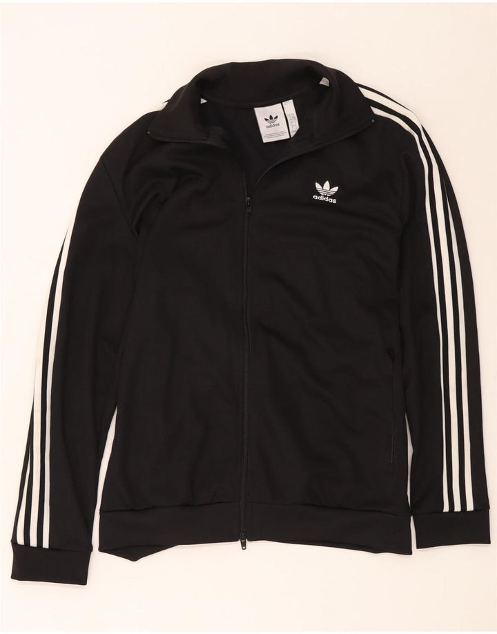 Jachetă de trening pentru femei Adidas UK 16 Poliester negru mare